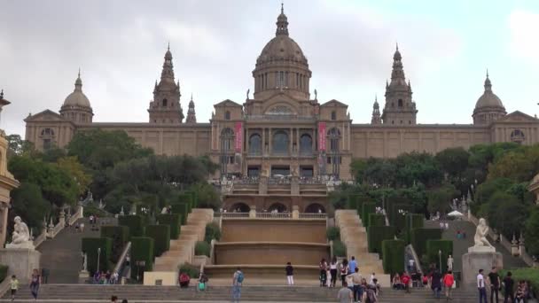 Palais National Barcelone Palau Nacional Barcelone Espagne Octobre 2016 — Video