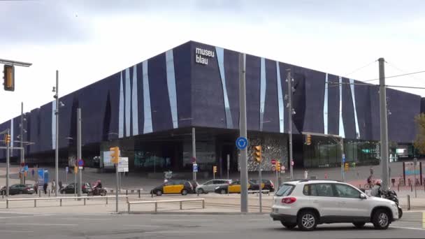 Musée Des Sciences Naturelles Barcelone Appelé Museu Blau Barcelone Espagne — Video