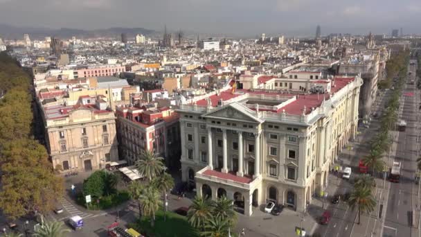 Vista Bela Cidade Barcelona Espanha — Vídeo de Stock