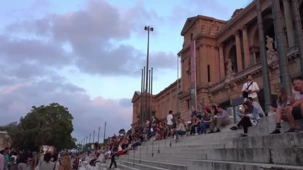 Вид Гарне Місто Барселона Іспанії — стокове відео