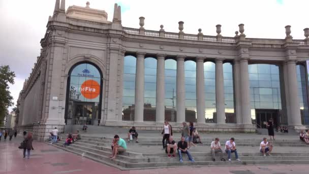 Utsikt Över Vackra Barcelona City Spanien — Stockvideo