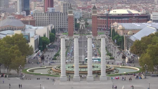 Vista Bela Cidade Barcelona Espanha — Vídeo de Stock