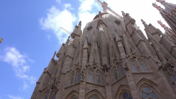 Barcelona Spanien Oktober 2016 Most Landmärken Barcelona Sagrada Familia — Stockvideo