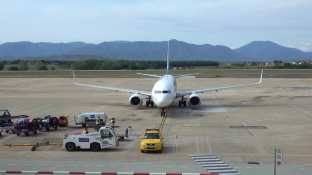 Lanzamiento Del Aeropuerto Prat Barcelona Barcelona Octubre 2017 — Vídeo de stock