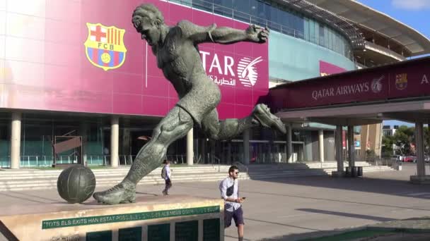 Estadio Fútbol Barcelona Camp Nou Barcelona España Octubre 2016 — Vídeos de Stock