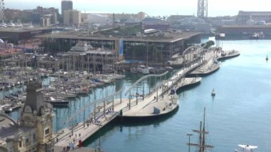 Barselona / İspanya, 2 Ekim 2016: Marina Port Vell Barcelona - İspanya 