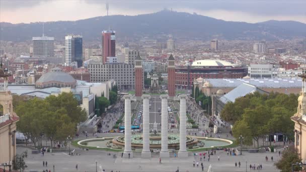 Vista Bela Cidade Barcelona Espanha — Vídeo de Stock