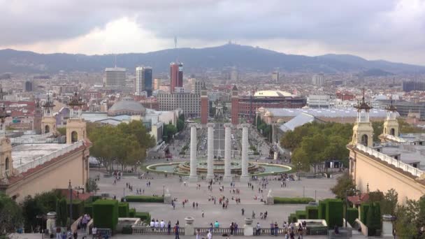 Gyönyörű Barcelona Város Spanyolország — Stock videók