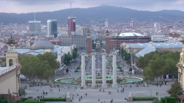 Vista Bela Cidade Barcelona Espanha — Vídeo de Stock