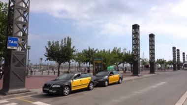İspanya güzel Barselona şehrinin görünümü