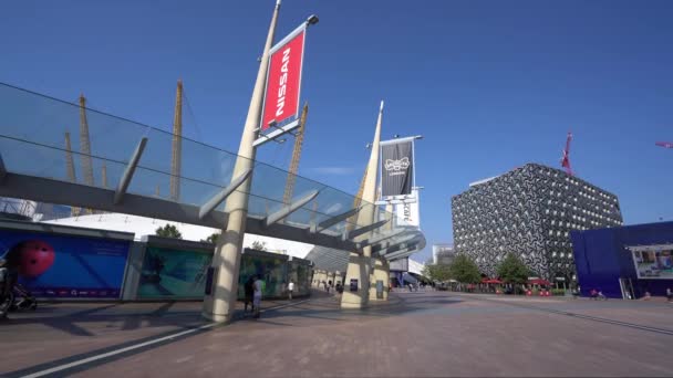 Peninsula Square North Greenwich Londres Inglaterra Septiembre 2016 — Vídeos de Stock