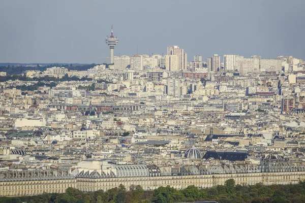 Párizs - távoli Légifelvételek a Montmartre-hegy — Stock Fotó