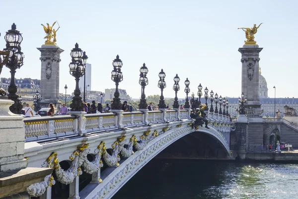 De mooiste brug in Parijs - Alexandre Iii — Stockfoto