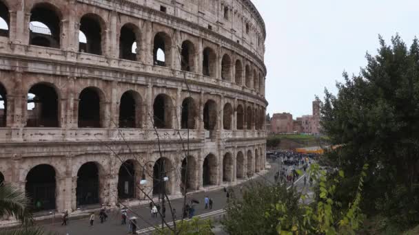 Prachtig Colosseum Rome Italië — Stockvideo