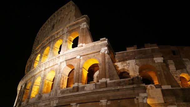 Hermoso Coliseo Roma Italia — Vídeos de Stock