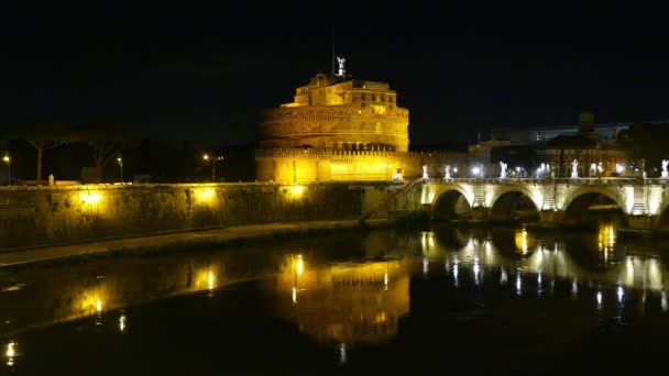 Weergave Van Het Castel Sant Angelo Een Nationaal Museum — Stockvideo