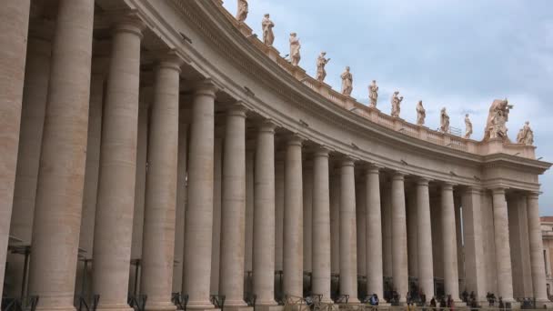 Basilica San Pietro Vaticaan Rome Italië — Stockvideo