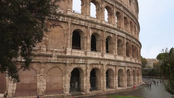 Прекрасний Колізей Римі Італія — стокове відео