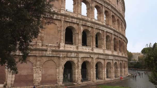 Prachtig Colosseum Rome Italië — Stockvideo