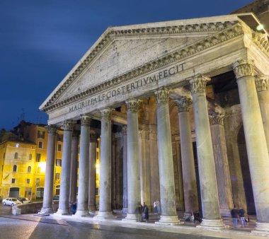 Roma turistik merkezi - ünlü Pantheon