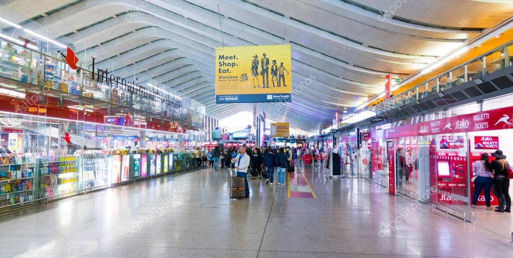Rome Termini the main central station in Rome train station Stock