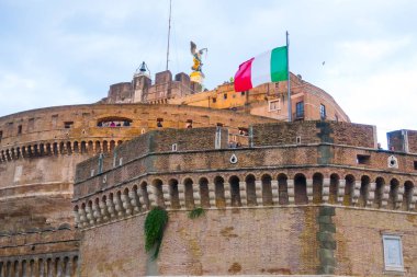 Roma gezi - Castel Sant Angelo adlı ünlü melekler Castle