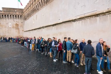 Castel Sant Angelo Roma - melekler Castle için ziyaretçi hattı