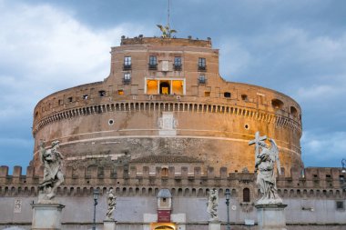 Roma 'daki ünlü Melekler Kalesi - Castel Sant Angelo