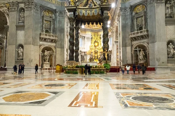 Basílica de San Pedro en Roma - El Vaticano — Foto de Stock