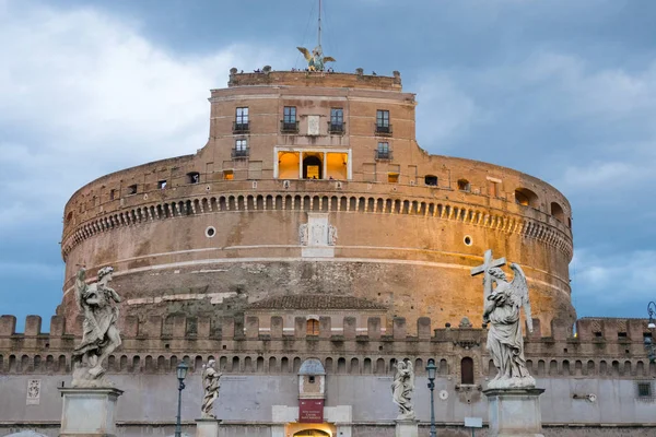 로마 의유 명 한 천 사 성 - 카스텔 산 탄젤로 — 스톡 사진