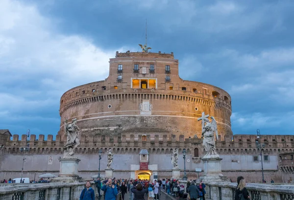 A híres Angyalok vára Rómában - Castel Sant Angelo — Stock Fotó