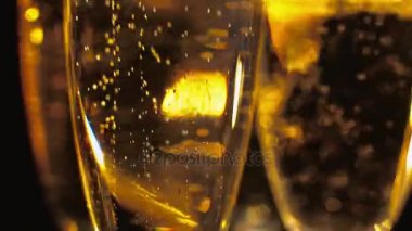 Altın şampanya - saf lüks makro çekim