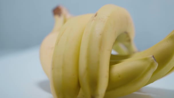 Bananas - fresh fruit from the market — Stock Video