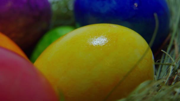 Gros plan d'un œuf de Pâques 