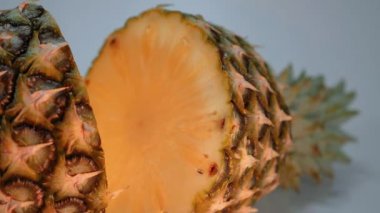 Bir ananas şaşırtıcı makro çekim