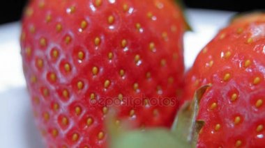 İnanılmaz yakından atış taze çilek