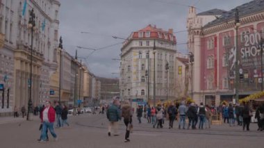 insanlar Prag - Prag / Çek Cumhuriyeti - 19 Şubat 2017