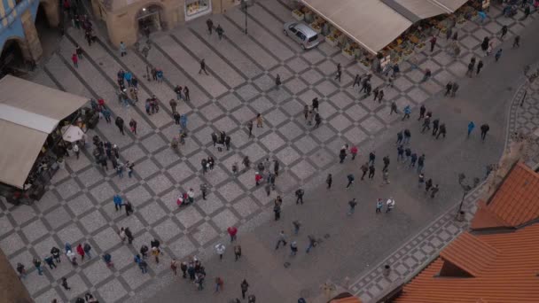 Mensen Lopen Praag Praag Tsjechische Republiek Maart 2017 — Stockvideo