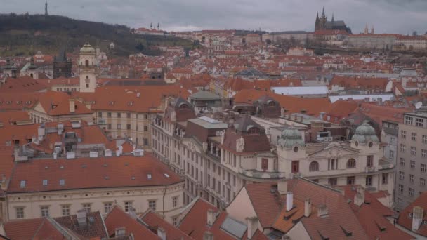 Praha Česká Republika Března 2017 Krásné Budovy Praze City — Stock video