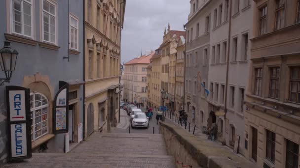 Mensen Lopen Praag Praag Tsjechische Republiek Maart 2017 — Stockvideo