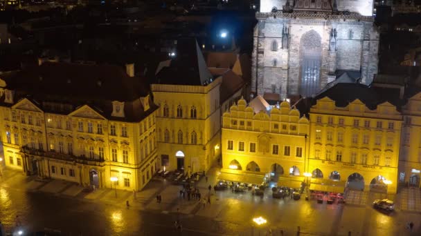 Människor Som Vandrar Prag Prag Tjeckien Mars 2017 — Stockvideo