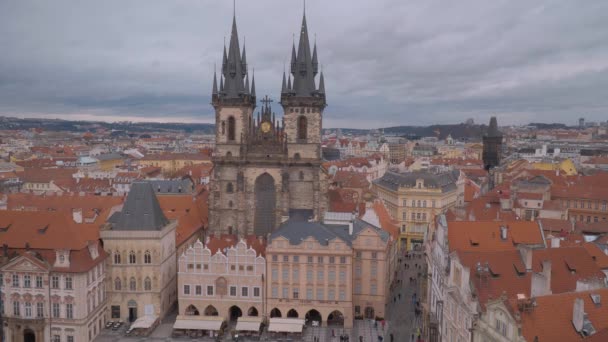 Prague République Tchèque Mars 2017 Beaux Bâtiments Dans Ville Prague — Video