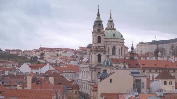 Praag Tsjechische Republiek Maart 2017 Prachtige Gebouwen Praag Stad — Stockvideo