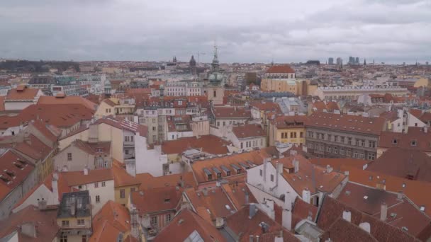 Prag Çek Cumhuriyeti Şubat 2017 Prag City Deki Güzel Binalar — Stok video