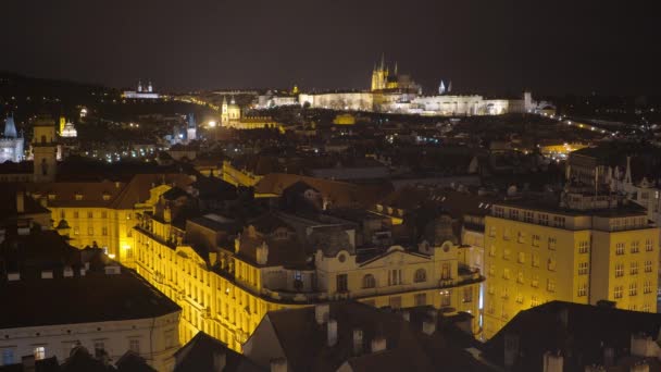 Praha Česká Republika Března 2017 Krásné Budovy Praze City — Stock video