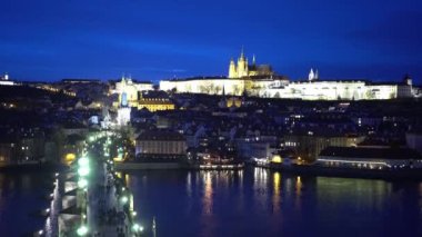  Prag / Çek Cumhuriyeti - 19 Şubat 2017: Prag City'deki güzel binalar