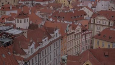  Prag / Çek Cumhuriyeti - 19 Şubat 2017: Prag City'deki güzel binalar