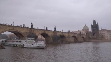  Prag / Çek Cumhuriyeti - 19 Şubat 2017: Prag City'deki güzel binalar