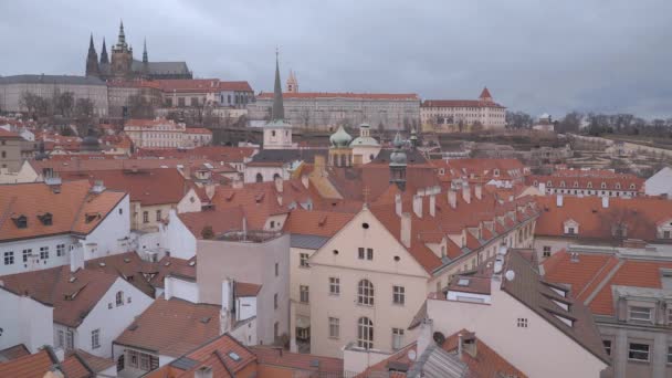 Prague República Checa Março 2017 Belos Edifícios Cidade Praga — Vídeo de Stock
