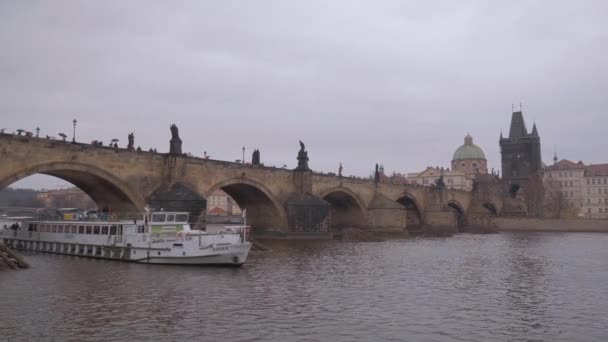 Prague Czech Republic March 2017 Beautiful Buildings Prague City — Stock Video